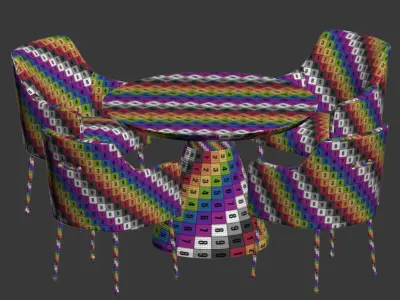 Dining Set 74 3D model