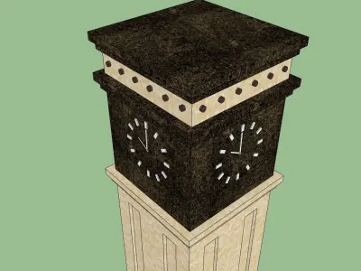 clock tower sketchup model 3D model