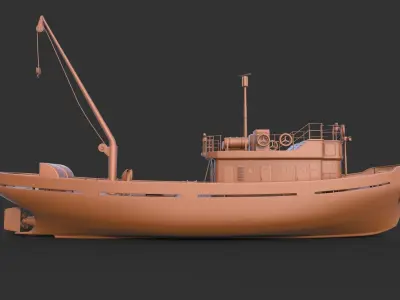 Ship Fishing mk2 3D print model