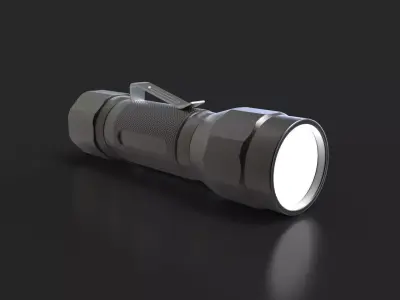 Tactical flashlight 3D model purchase
