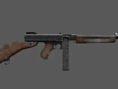 3D Model - Thompson Machine Gun 3D model