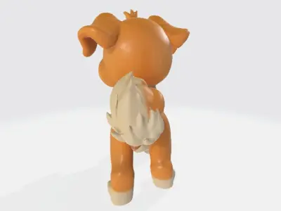 Cartoon dog 3D model purchase