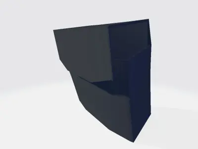 Right Leg MIlitary Bag Low-poly 3D model