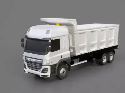 DAF CF Box Truck 2020 Dump Truck 3D model