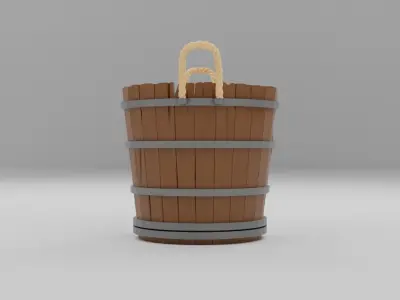 Medieval bucket 3D print model