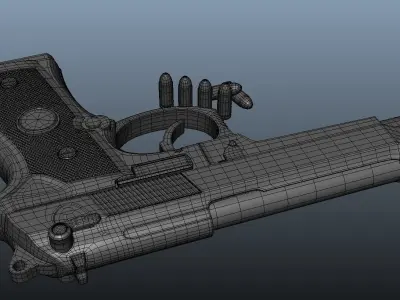 Pistol gun 3D model shop