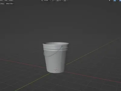 Bucket Low-poly 3D model