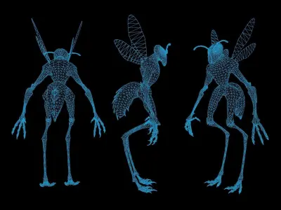 Insect Creature Low-poly 3D model purchase