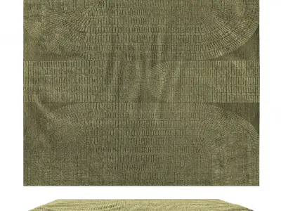 La Manufacture Cogolin retro carpet rug 3D model