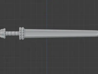 viking sword Low-poly 3D model purchase