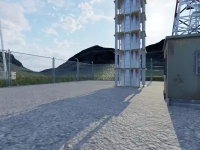 Renewable Energy Island 3D model