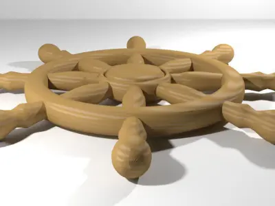 Steering - Ship type 3D model