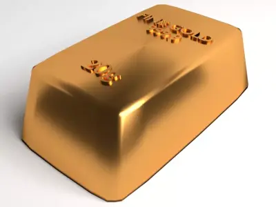 Goldbar 20gram 3D model