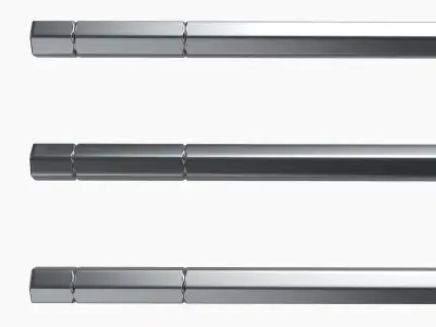 Throwing needles hexagonal 3D model