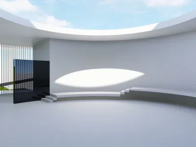Science showroom - exhibition 3D model 3D model