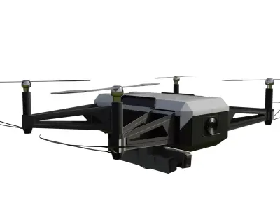 sci fi drone spaceship 3D model