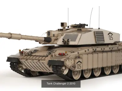 Collection of modern models of main battle tanks 3 3D Model Pack