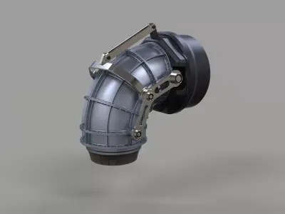 Jet nozzle 3D model