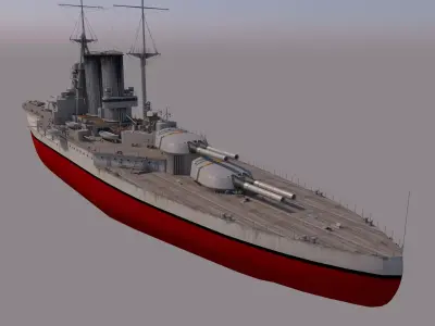 HMS Queen Elizabeth 3D model by c5
