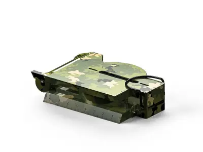 Lensatic Compass 3D model