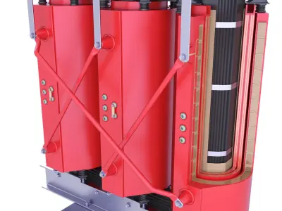 Cast Resin Transformer Inside 67 3D model