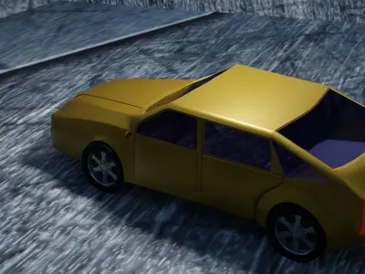 Low Poly Game Ready Car Model Free low-poly 3D model