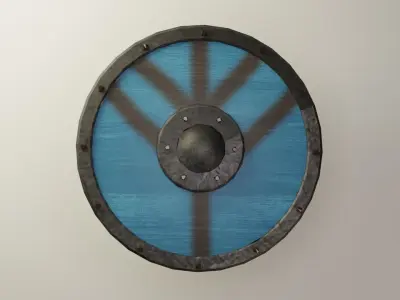 Viking Shield Pack Free low-poly 3D model