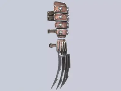 Claw weapon Low-poly 3D model
