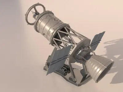 Space module for 3Dprint 3D print model