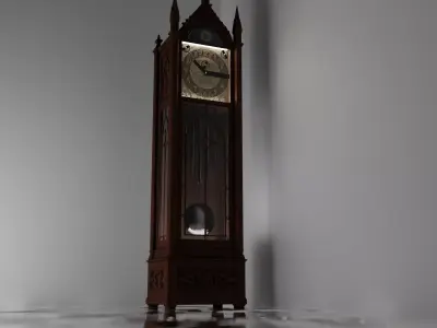 Antique Clocks Retro Clock Tower Clock 3D model