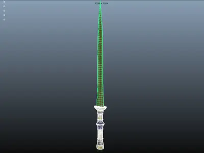 Ancient Egyptain sword 3D model