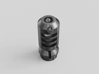Muzzle brake rif 3D model