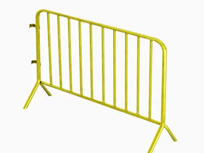 Fence Barrier 04 Low-poly 3D model