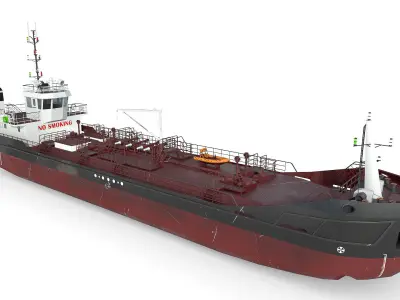 TANKER  Low-poly 3D model