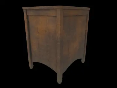 bedside table 05 3D model