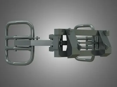 Wrapped Bale Handler - Front Loader  3D model