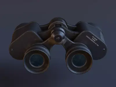 Realistic  Binoculars High Poly 3D Model PBR 3D model