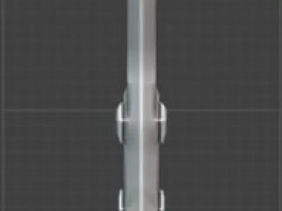 sci-fi Low poly Sword Low poly Katana Low-poly 3D model
