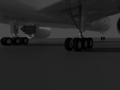 Commercial Plane Free 3D model