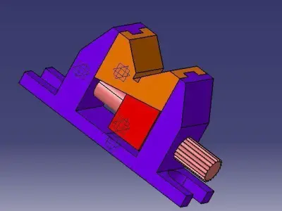 V Adjustable machine tool Free 3D model