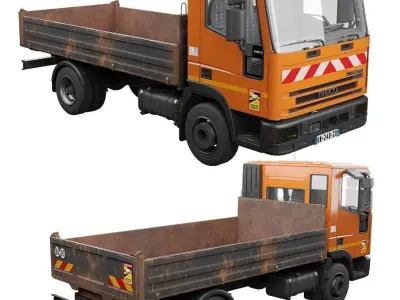 Iveco Eurocargo 100E18 2001 3D Model Pack