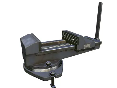 Vise tool Low-poly 3D model