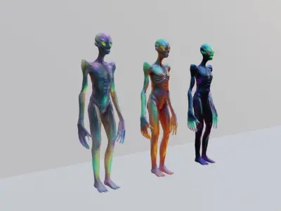 Cosmic Alien 3D Model 3D model