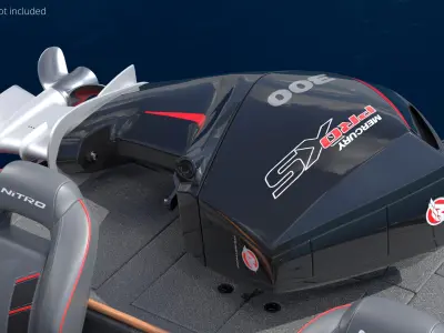  Mercury 300HP Pro XS Boat Engine Black 