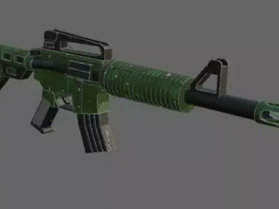 M16 Forest Camo 3D model