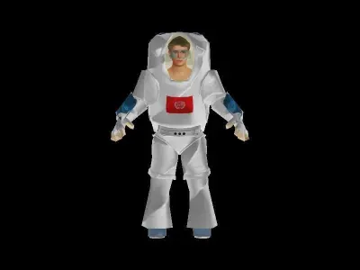 Space Man Low-poly 3D model purchase