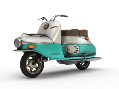 Jawa Cezeta 501 Scooter 3D Model 3D model