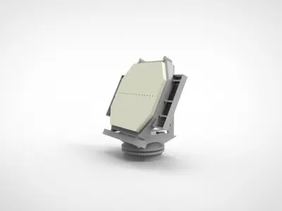 Aesa Radar Ship 3D print model