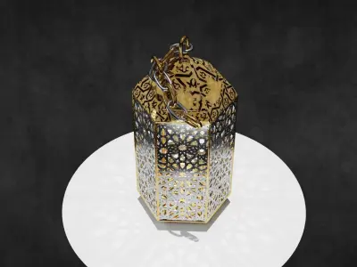  lantern hexagonal 3D model