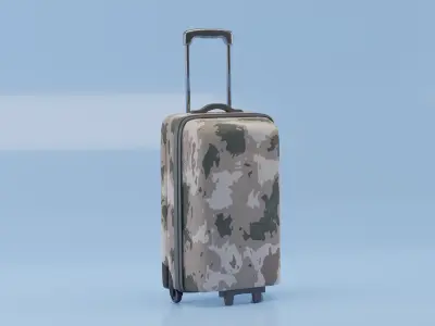 Travel Luggage Bag 3D Modeling and Texturing 3D model